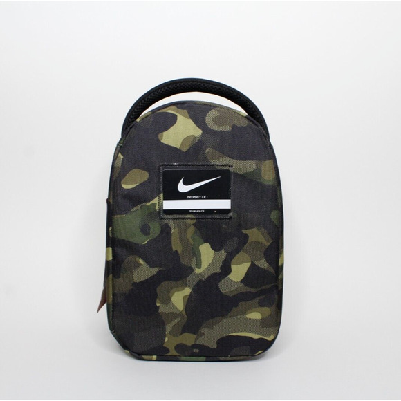 Nike Boy's Futura Fuel Pack Lunch Box Insulated Hard Shell Black Camo School New - Picture 2 of 5